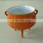 enamel finishing three-legs cast iron potjie pot