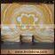 Bookmatch translucent background yellow onyx