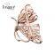 2016 New Products Golden Alloy Hollow Butterfly Brooch Jewelry
