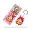 2016 Custom Promotional Soft Pvc Rubber Keychains for Girls