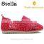 Wholesale Lovely Pattern Handmade Girl Crochet Knitting Shoes