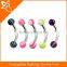 Acrylic flexible eyebrow lip bars ear tragus rings earrings curved curve barbell bar 3mm ball Jewellery