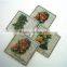 Colorful Customized White Marble Beer and Wine Cup Mat