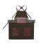 Hign Quality Barista Apron, Work Apron ,Navy Canvas with Black Leather Strap Apron