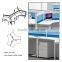 KU-TK6 120 Degree Office Table Top Workstations Office Furniture Clover Shape