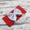 Sequined Bow Christmas Hairbands Solid Color Newborn Baby Girl Headband Soft Cotton Hair Bow Hairband Christmas Gifts For Kids