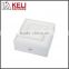 White high quality wooden jewelry box with lock