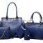 2015 China factory OEM 5 pcs in one black handbag set wholesale handbag