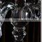 2016 New design black crystal made crystal glass candlestick