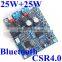 Bluetooth CSR 4.0 audio Receiver Module + Digital Power Amplifier TDA7492P 25w *2 for active speaker