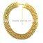 Hot sale gold plating three layered chocker necklace chains metal alloy for women