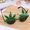New product leaves shape funky party glasses