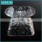Machine Made Clear Glass Butter Dish