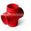 FM UL Approved 5 inch schedule 40 Ductile Iron pipe fitting cross