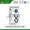 Moisture humidity indicator card at home