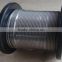 Anti-twisting braided and rotating stainless steel wire rope used for winch