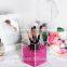 Clear acrylic cosmetic makeup brush holder for cosmetic organize