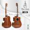 L-825B 41' sapele body high-gloss rosewood fingerboard with inlay bamboo acoustic guitar