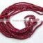 Natural Faceted Red Ruby Roundel Beads, Ruby Beads Strand