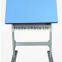 Blue wood&metal drawing table