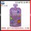 Wholesale high quality fruit juice/baby food packaging spout pouch