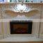 Small White Marble Fireplace Frame & Mantel
