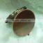 Professional cosmetic red bronze compact mirror