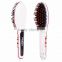 2016 hot magic NASV beauty star hair straightener brush 75W electric straighten brush with ceramic rotataing and LCD display