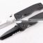OEM G10 handle material half serrated blade folding knife