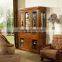 Dark Brown Low Price Glass Window Wine Cabinets