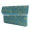 Promotional flat PP straw Clutch evening bag for lady