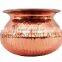 Steel Copper Punjabi Serving Handi 1300 ML - Serving Dish Curry Tableware Home Hotel Restaurant