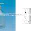 500ml transparent hand wash bottle