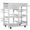 Kitchen Storage Cart/island With Shelves and Drawers