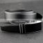 black genuine leather belts with automatic buckle for teens and men