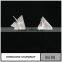 Fashion white gold silver stud earrings setting without stone