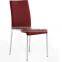 Classic fabric chrome legs armless dining chair