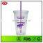 hot sale 16oz insulated double wall plastic mugs with custom logo