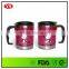 450ml customized food grade stainless steel thermal mug with handle