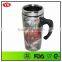 450 ml double wall Imprinted travel mug with handle