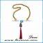 statement necklace latest design Turquoise beads necklace