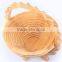 BK002/Hot Sale Foldaway Sunflower Shape Bamboo Fruit Basket