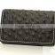 Handmade Ostrich Leather Card Wallet Square Business Card Holder