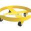 55 Gallon 900lb Cap. Yellow Steel EquipRite Premium Drum Dolly w/Phenolic Casters