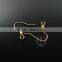 18*20mm gold plated vintage brass earrings findings,earring hook,vintage earrings nuts 1705037