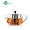 600ml glass water pot teapot with stainless steel infuser handmade glassware N6511