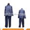 2016 working design Dark blue windproof Wind coat suit high quality Dust coat pants for man workwear customized logo