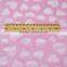 China Manufacturer Hot Sale Pink Colored Heart Brushed Minky Fabric