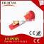 2015 FILN plastic high light 10mm 230v neon mi-bulb led color changing indicator light