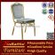 Hot BH-L8284B Gold tube Aluminum used banquet chair for sale